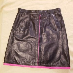 Pleather Nanette Lepore Mini Skirt